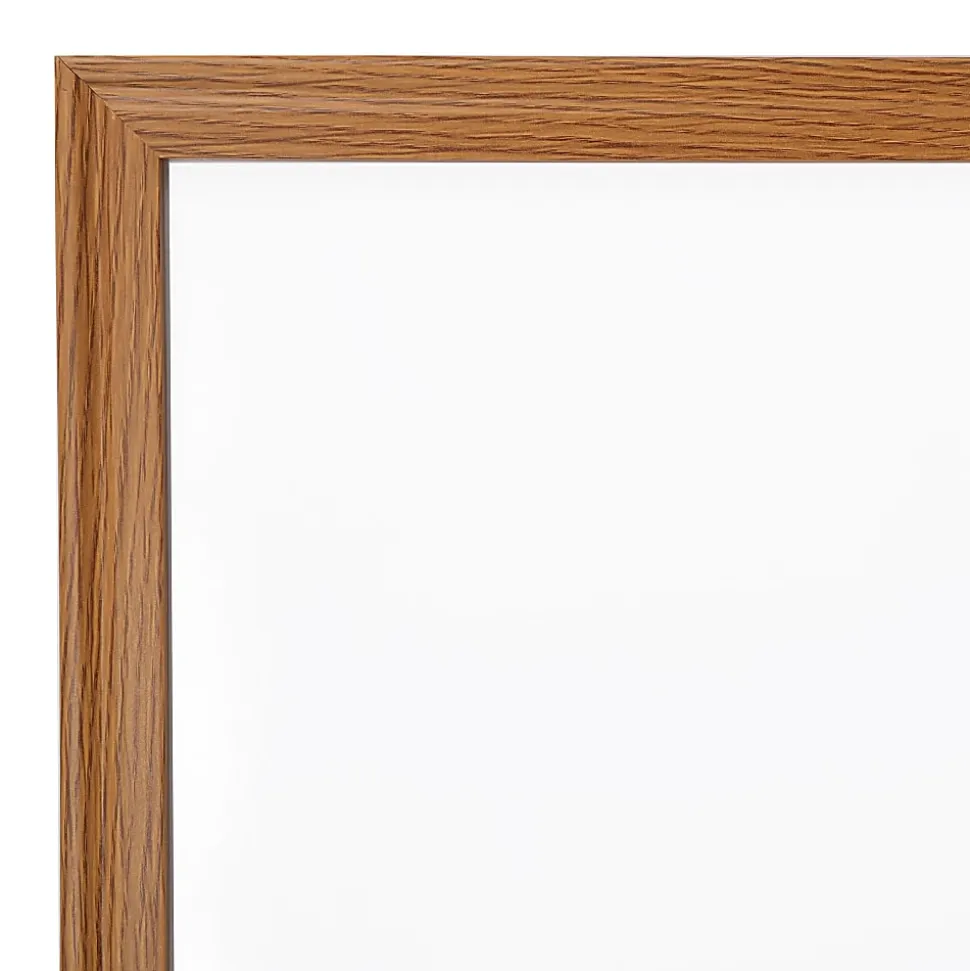 Office Depot® Brand Non-Magnetic Melamine Dry-Erase Whiteboard, 24" x 36", Wood Frame With Oak Finish