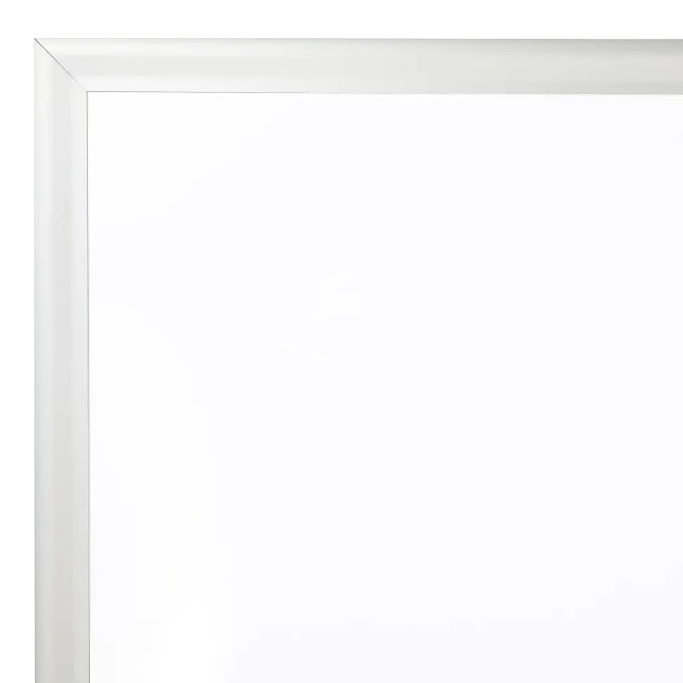 Office Depot® Brand Non-Magnetic Melamine Dry-Erase Whiteboard With Marker, 48" x 72", Aluminum Frame With Silver Finish