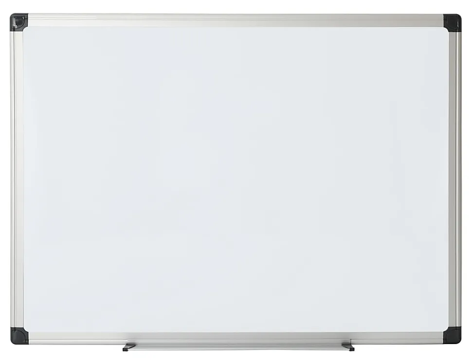 Office Depot® Brand Non-Magnetic Melamine Dry-Erase Whiteboard, 36" x 48", Aluminum Frame With Silver Finish