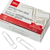 Office Depot® Brand Non-Skid Paper Clips, Jumbo, Silver, Pack Of 10 Boxes, 100 Clips Per Box, 1,000 Total
