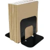 Office Depot® Brand Nonskid Steel Bookends, 5", Black, Set Of 2