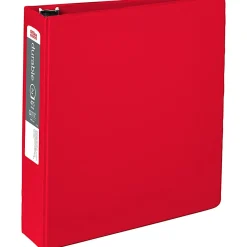 Office DepotĀ® Brand Nonstick 3-Ring Binder, 2" Round Rings, Red