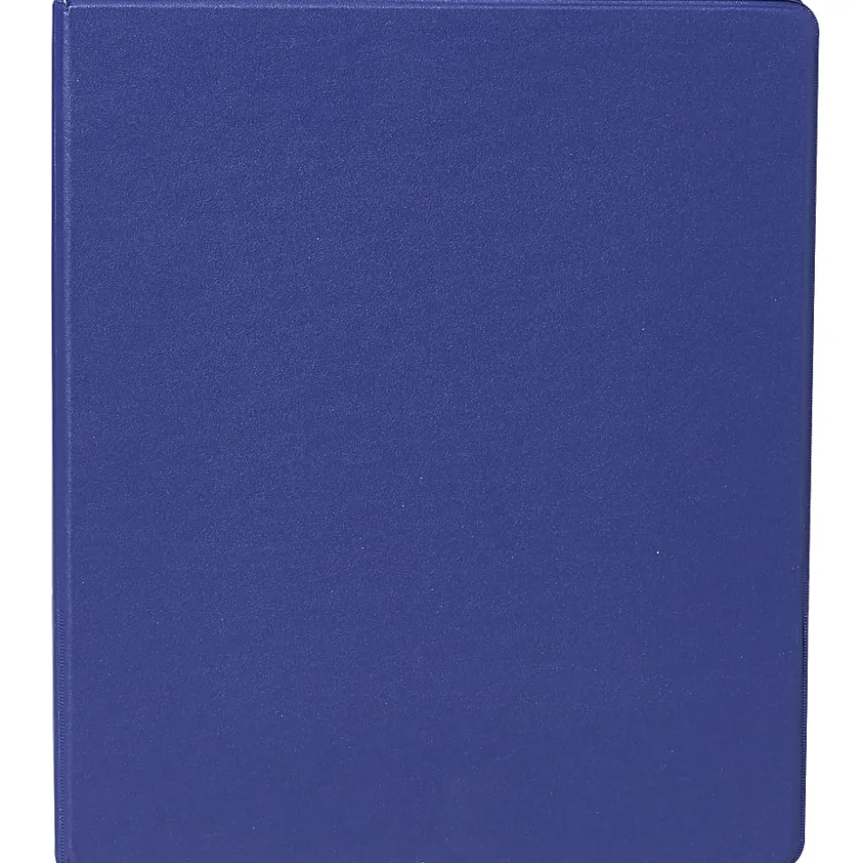 Office Depot® Brand Nonstick 3-Ring Binder, 1/2" Round Rings, Blue