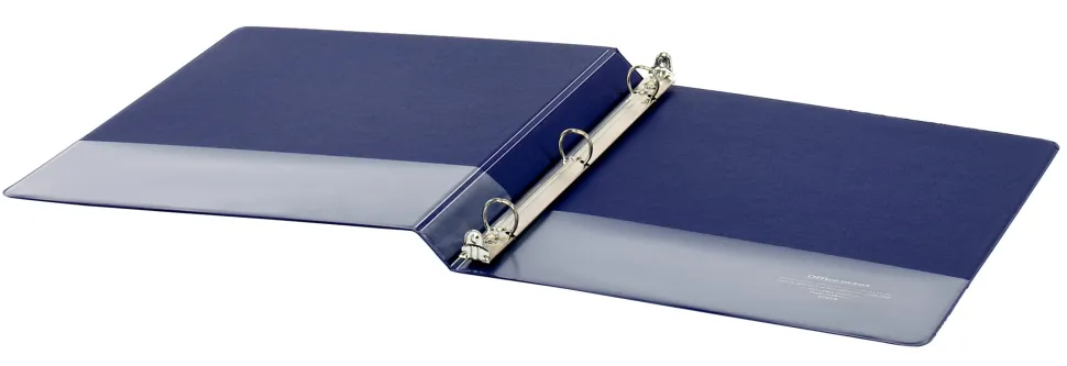 Office Depot® Brand Nonstick 3-Ring Binder, 1/2" Round Rings, Blue