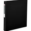 Office Depot® Brand Nonstick 3-Ring Binder, 1" Round Rings, Black