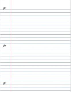 Office DepotĀ® Brand Notebook Filler Paper, Wide Ruled, 8" x 10 1/2", 3-Hole Punched, White, Pack Of 150 Sheets