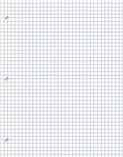 Office Depot® Brand Notebook Filler Paper, 8-1/2" x 11", Quadrille Ruled, White, Pack Of 500 Sheets