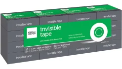 Office DepotĀ® Brand Office Depot Invisible Tape, 3/4" x 1296", Clear, Pack of 16 rolls