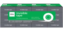 Office Depot® Brand Office Depot Invisible Tape, 3/4" x 1296", Clear, Pack of 16 rolls