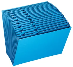 Office DepotĀ® Brand Open-Top Expanding File, A-Z Tabs, 21 Pockets, Assorted Colors (No Color Choice)