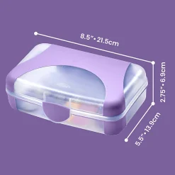 Office Depot® Brand Overmolded Pencil Box, 2-5/8