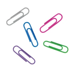Office Depot® Brand Paper Clips, Tub Of 1000, No. 1, Assorted Colors
