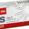 Office Depot® Brand Paper Clips, No. 1, Small, Silver, Pack Of 10 Boxes, 100 Per Box, 1,000 Total