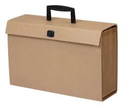 Office Depot® Brand Paper Heavy-Duty File, 19 Pocket, Expansion 3", 8 1/2" x 14", Legal, Kraft, Pack of 1