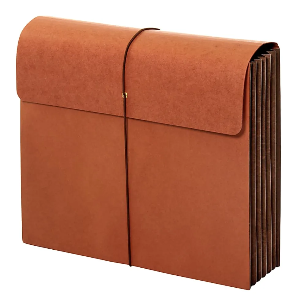 Office Depot® Brand Paper Tyvek Extra-Wide Wallets,, 1 Pocket, Expansion 5-1/4", 8 1/2" x 11", Letter, Brown, Pack of 2