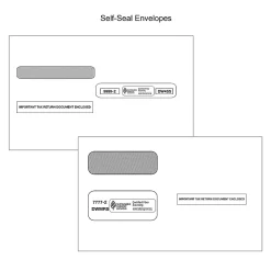 Office Depot® Brand 6-Part W-2/4-Part 1099 Laser Form Sets And Envelopes With LaserLink Software, 8-1/2