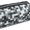 Office Depot® Brand Pencil Pouch, 3-1/5" x 8-1/4", Black/White Pixels