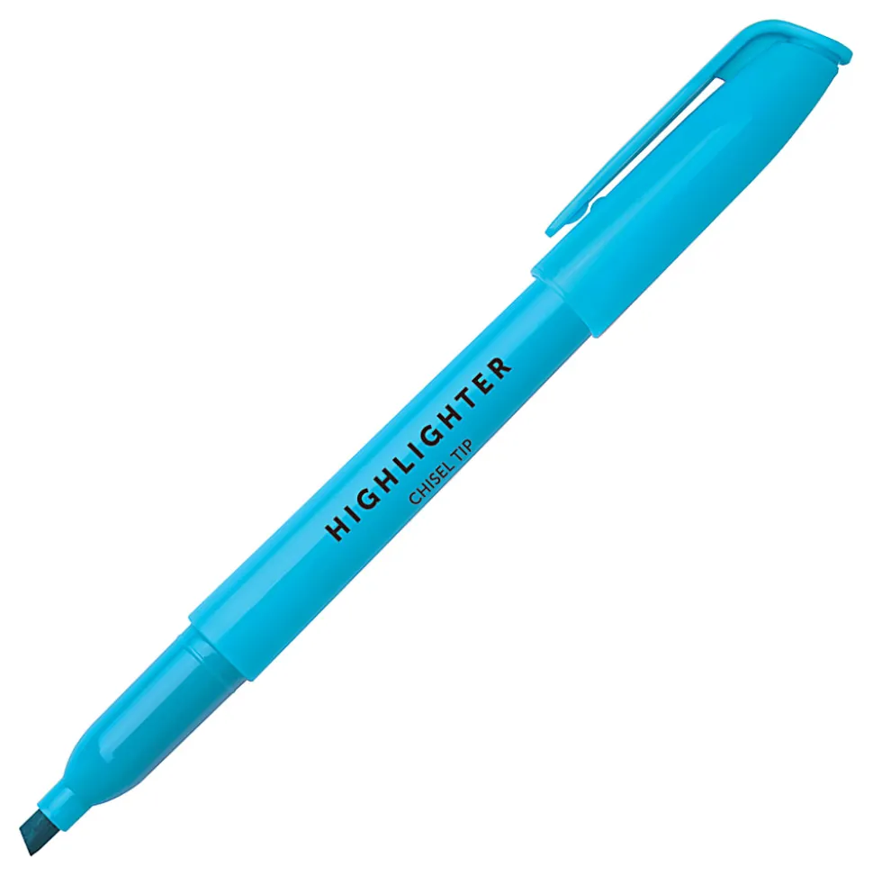 Office Depot® Brand Pen-Style Highlighters, 100% Recycled Plastic Barrel, Assorted Colors, Pack Of 12