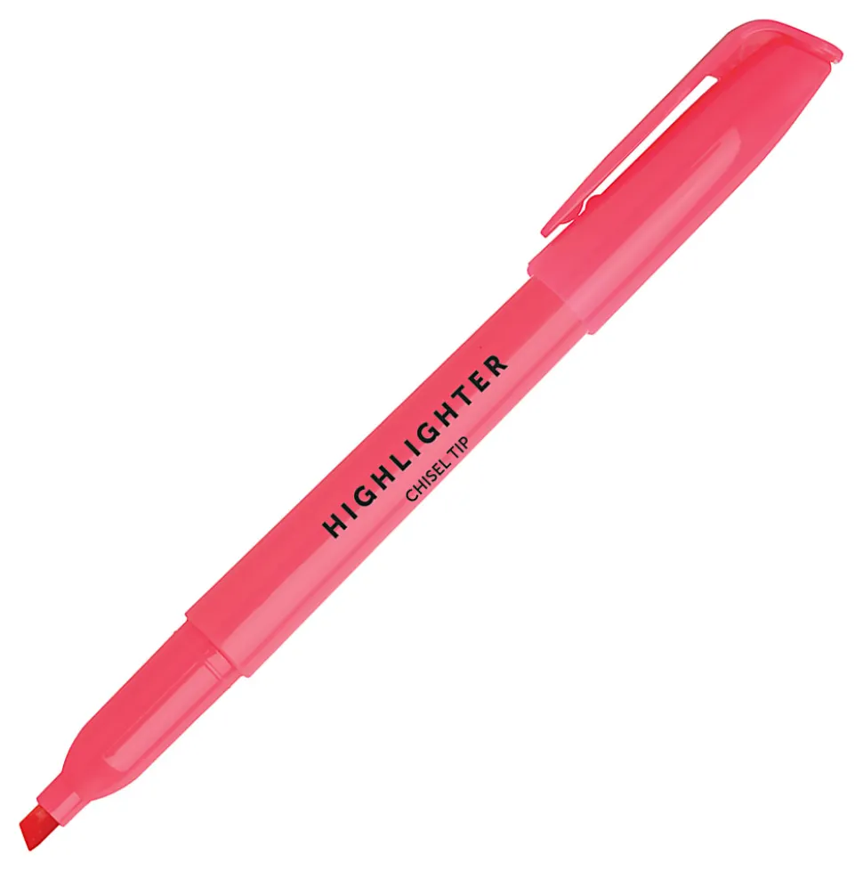 Office Depot® Brand Pen-Style Highlighters, 100% Recycled Plastic Barrel, Assorted Colors, Pack Of 12