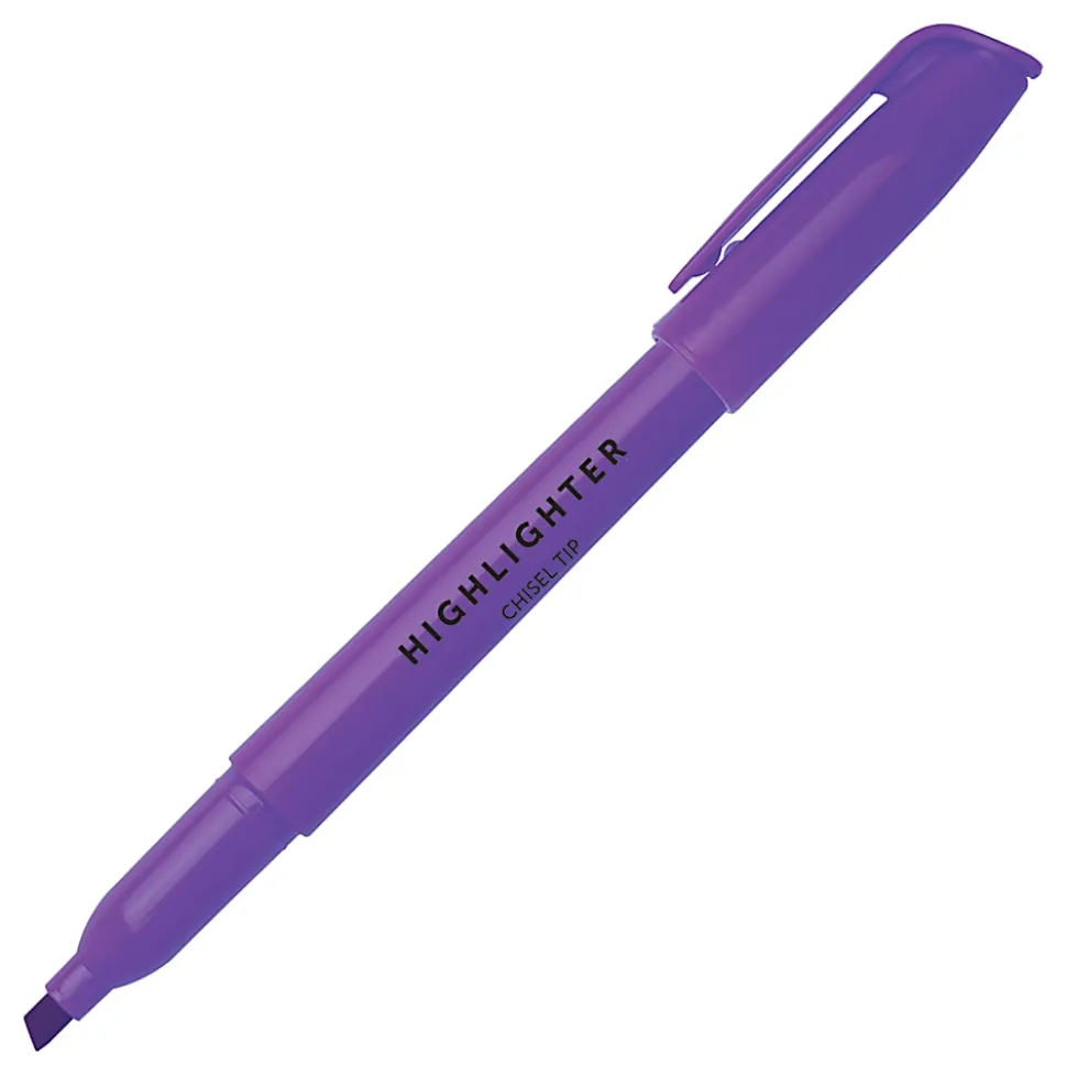 Office Depot® Brand Pen-Style Highlighters, 100% Recycled Plastic Barrel, Assorted Colors, Pack Of 12