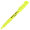 Office Depot® Brand Pen-Style Highlighters, Chisel Point, 100% Recycled Plastic Barrel, Fluorescent Yellow, Pack Of 6