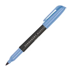 Office Depot® Brand Permanent Markers, Fine Point, 100% Recycled Plastic Barrel, Assorted Colors, Pack Of 12