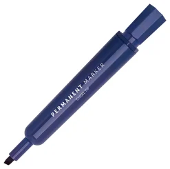 Office Depot® Brand Permanent Markers, Chisel Point, 100% Recycled Plastic Barrel, Assorted Ink Colors, Pack Of 12