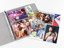 Office Depot® Brand Photo Binder Pages, 4" x 6", Multi Direction, Clear, Pack Of 10