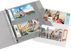 Office Depot® Brand Photo Binder Pages, 4" x 6", Clear, Pack Of 10