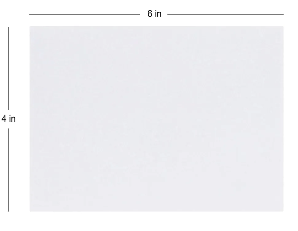 Office Depot® Brand Photo Envelopes, 4” x 6”, Clean Seal, White, Box Of 50