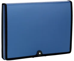 Office DepotĀ® Brand Plastic Expanding File, 7 Pocket, Expansion 6", 8 1/2" x 11", Letter, Dark Blue, Pack of 1