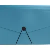 Office Depot® Brand Plastic File, 13 Pocket, Expansion 5-1/2", 8 1/2" x 11", Letter, Blue, Pack of 1