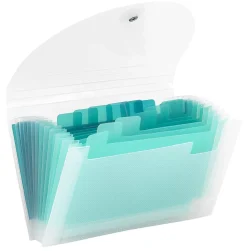 Office Depot® Brand Plastic Polypropylene Accordion Expanding File, 13 Pocket, Expansion 6