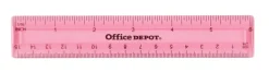 Office DepotĀ® Brand Plastic Ruler, 6", Assorted Colors (No Color Choice)