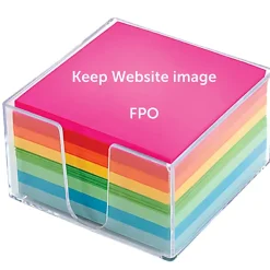 Office Depot® Brand Plexi Note Cube, 3-1/4