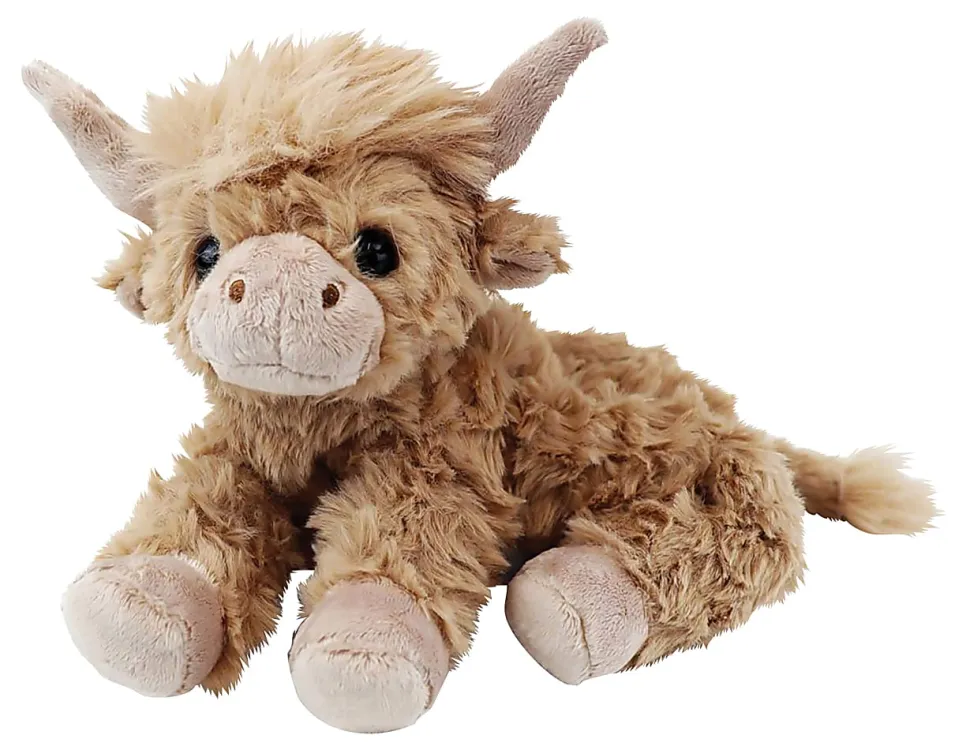 Office Depot® Brand Plush Animal Pencil Pouch, 4" x 11", Highland Cow