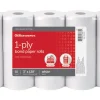 Office Depot® Brand 1-Ply Bond Paper Rolls, 3" x 128', White, Pack Of 10