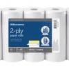 Office Depot® Brand 2-Ply Paper Rolls, 3" x 85', Canary/White, Pack Of 10