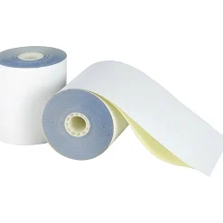 Office Depot® Brand 2-Ply Paper Rolls, 3-1/4" x 96', Canary/White, Carton Of 60