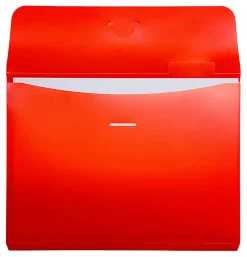 Office DepotĀ® Brand 6-Pocket Cascading Wall File With 6 Folders, Letter Size, Clear, Total Qty 1