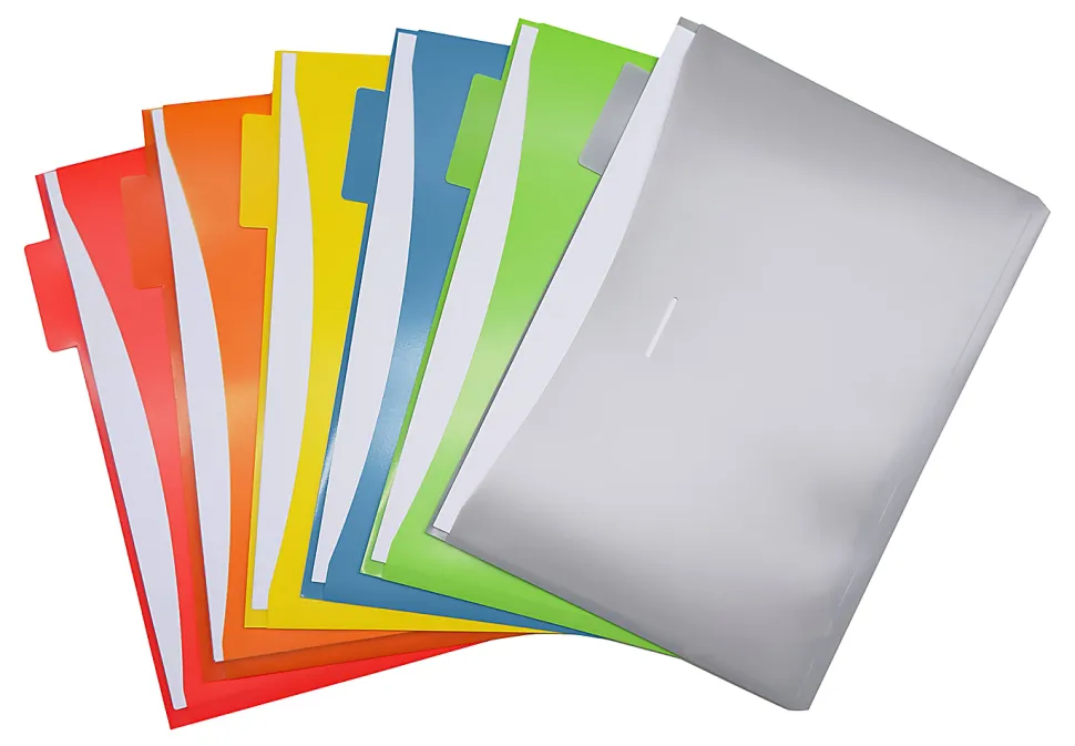 Office Depot® Brand 6-Pocket Cascading Wall File With 6 Folders, Letter Size, Clear, Total Qty 1