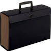Office Depot® Brand 19-Pocket Expanding Letter Case File, 44% Recycled, Black