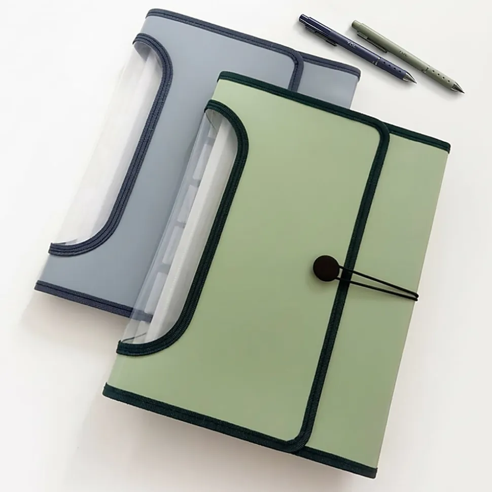 Office Depot® Brand 7-Pocket Expanding File With Clear View, Letter Size, Gelato Mint