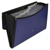 Office Depot® Brand 8-Pocket Expanding File, 7" Expansion, Letter Size, Blue