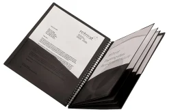 Office Depot® Brand 13-Pocket Poly Expanding File, Letter Size, Midnight Blue/Stripes