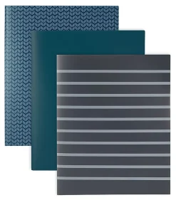 Office Depot® Brand 2-Pocket Portfolio, Letter Size, 8-1/2" x 11", Assorted Blue Colors