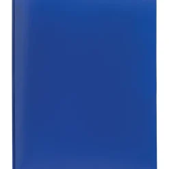 Office Depot® Brand 2-Pocket School-Grade Poly Folder with Prongs, Letter Size, Blue