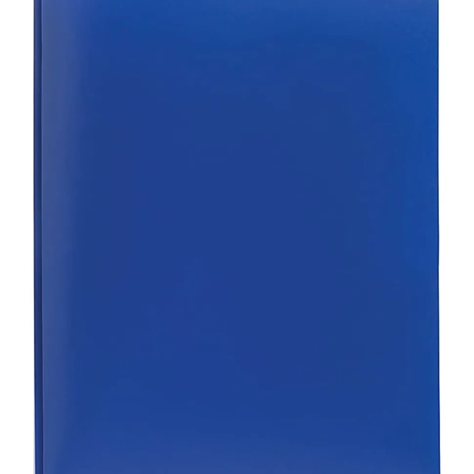 Office Depot® Brand 2-Pocket School-Grade Poly Folder with Prongs, Letter Size, Blue