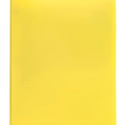 Office Depot® Brand 2-Pocket School-Grade Poly Folder with Prongs, Letter Size, Yellow