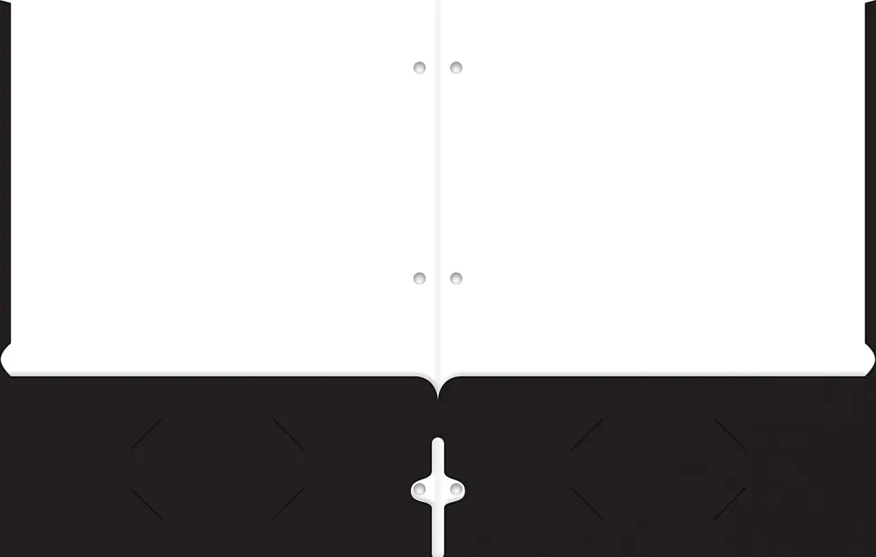 Office Depot® Brand 2-Pocket School-Grade Paper Folder, Letter Size, Black